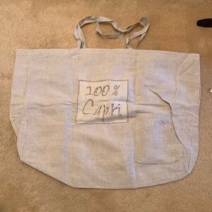 NWOT 100% Capri Canvas Tote Shopping Bag